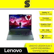 LENOVO LEGION SLIM 5 16APH19 83DH000BMJ Gaming Laptop (16"/WUXGA IPS/165Hz/R7-8845HS/RTX 4060 8GB/1T