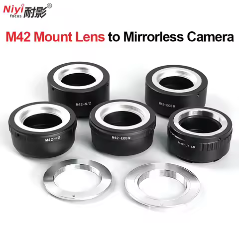M42 Lens Adapter Camera Lens Convertor Adapter Ring for M42 Mount Lens to Sony E Nikon Z NIkon F Can