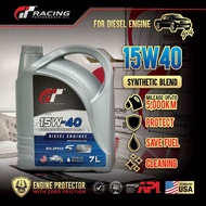 GT RACING DIESEL 15W40 Multi Grade Mineral Engine Oil SG/CD 7L - Hilux Ranger D-Max Triton Navara