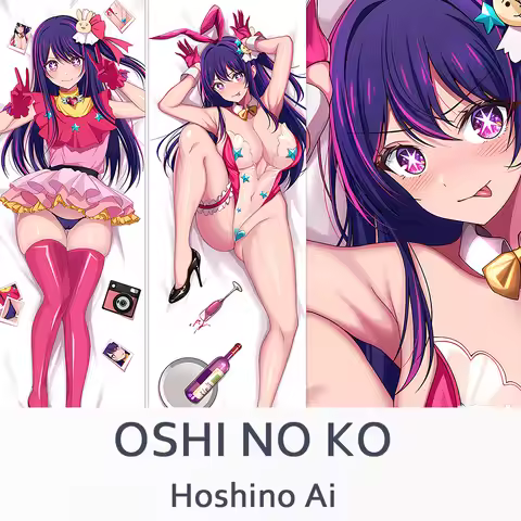 Dakimakura Oshi No Ko Hoshino Ai Full Body Pillow Case Anime Otaku Pillowcase Game Throw Cushion Cov