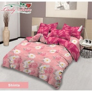 lady rose - Bedcover King (180x200) Terlaris pilihan+Sprei Rumbai lady