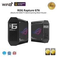ASUS ROG Rapture GT6 (2PK) Tri-Band WiFi 6 Gaming Mesh WiFi System Covers up to 5800 sq ft 2.5 Gbps