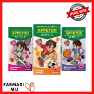 Appeton Activ-C (7-12Years) 60 Tablets Chewable Vitamin C [Strawberry /Orange]