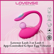 Lovense Lush 3 or Lush 4 App-Controlled G-Spot Egg Vibrator (Beware of Imitations) (Authorized Deale