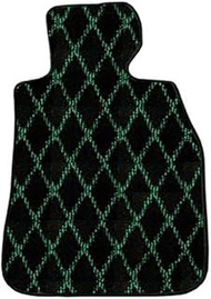 ZERO Floor Mats for BMW 5 Series Wagon 1997/7-2004/4 E39 Right Handle, Diamond Green with Heel Pad
