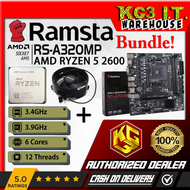 Ramsta RS-A320MP AMD AM4 DDR4 M-ATX Motherboard / AMD Ryzen 5 2600 BUNDLE / NON BUNDLE