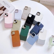 2 Color Leather Case iphone 16 16 Pro 16 Plus 16 Pro Max Case Two Tone Color Case Leather 2 Color