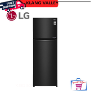 Lg Fridge GN-C372SXCC 333L black steel Inverter GNC372SXCC Refrigerator ( Free Shipping to Klang Val