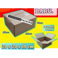 Cardboard box packing 20x20x10 cm Packing POLOS and 4mm Thickness C FLUDE