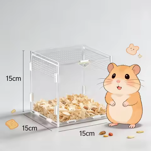 Reptile Terrarium Acrylic Transparent Breeding Box Nano Arboreal Tarantula Enclosure for Bearded Dra