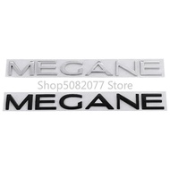 Metal Letters Car Emblem for Renault MEGANE Trunk Nameplate Logo Sticker Chrome Glossy Black