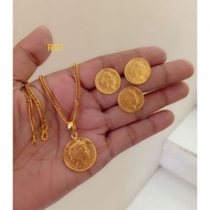 Brass coin necklace Set