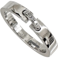 Chaumet) Liens 系列鑽石戒指，20.5 號（男女通用），18K白K金， 7.3 克，61 號，女款 [二手]
