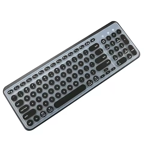 English Version Silicone Dustproof Keyboard Protector Skin for Logitech K780 Slim Wireless Keyboard 