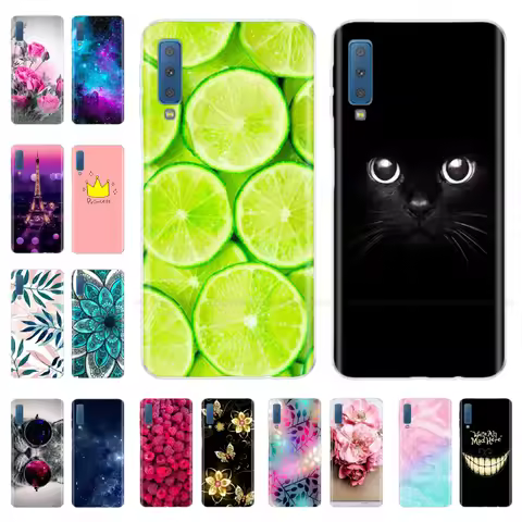 Silicone Cover For Samsung Galaxy A7 2018 Case A750 A750F Case 6.0' TPU Phone case For Samsung A 7 2