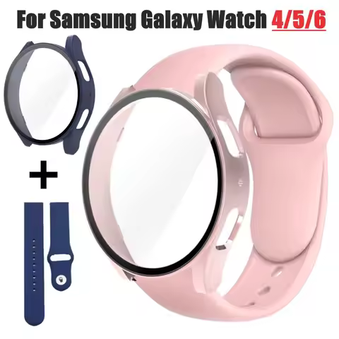 Case+Band for Samsung Galaxy Watch 4/5/6/7 40/44mm Screen Protector Hard Protective Bumper for Samsu