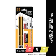 Astar 2B Pencil P1500-6 (Value Pack FOC 1pc Sharpener & 1pc Eraser)