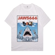 Jaws666 (white Version) Tshirt Microfiber