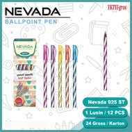 [1 Pack] Nevada Pen ST 923/924/925 Spiral Body Black Ink