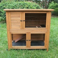 Outdoor Solid Wood Rabbit Cage Rabbit Nest Cat Nest House Cat House Cabinet Squirrel Cage House Doub