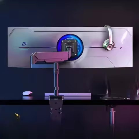 34/38/43/49 inch hairtail screen monitor bracket cantilever lift rotating desktop height, can be fli