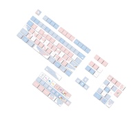Keycaps เครื่องบินกระดาษสีฟ้า127ชิ้น XDA ความสูงปุ่มกด PBT Sublimations เครื่องกล