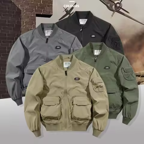 2025 New MA1 Pilot Bomber Jacket Men's Autumn Winter Thickened Baseball Suit Casual Coat Men Militar