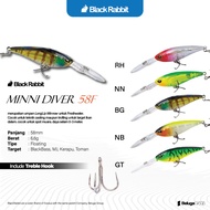 Lure Black Rabbit Mini diver 58F - Long Lip Minnow Minnow Lure