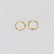 2pcs/set Fashionable Stainless Steel Thin Needle 0.8mm 20g Hoop Earrings
