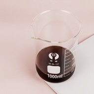 [TBS] Measuring Cup Chemical Espresso Coffee Measuring Cup Borosilicate Glass 1000ml - Transparent