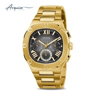 produk jam tangan guess pria chronograph gold sporty mewah original