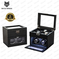 Watch Winder Box Automatic 2+8 slot Mechanical watch box storage With LED Light and Watch storage sl
