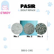 Ziolite Zeolite Cat Litter repack 500g-2 kg