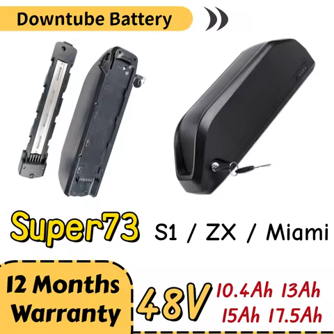 Super73 S1 ZX Miami 48V 10.4Ah 13Ah 15Ah 17.5Ah Ebike Battery for Super73 S1 ZX Miami Lithium-Ion Ba