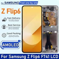 หน้าจอ LCD สําหรับ Samsung Z Flip6 5G จอแสดงผล LCD หน้าจอสัมผัสสําหรับ Z Flip 6 5G SM-F741 SM-F741B 
