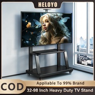 32-98 inch Heavy Duty Mobile TV Stand Height Adjustable Penyanding TV