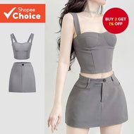 B131-3-Cropped Vest+Skirt-KSB131P1D1049B131-3-Cropped Vest+Skirt-KSB131P1D1049  B131-3-cawan bra ves