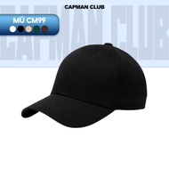 CAPMAN CLUB men's and women's plain baseball cap, simple and stylish CM99 basic unisex hat