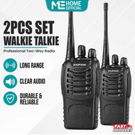 [SARAWAK] 2 Pair Walkie Talkie 5KM Long Range 16 Channel Audio BF-888S Waterproof Waki Talkie Outdoo