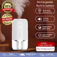 【SG HOME】Air Humidifier Home Office Silent Double Spray Fog Night Light Aromatherapy Machine