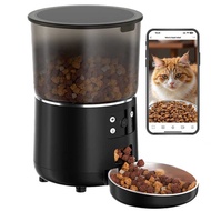 Automatic Cat Feeder HD Camera Night Vision Graffiti Remote Video 5G WiFi Smart Pet Supplies Factory
