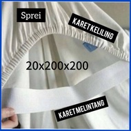 BED SHEET ONLY/ 200X200X20/ bed sheet elastic + cross bed sheet homemade bed sheet cheap bed sheet q