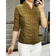 SHOOPI ATASAN BLUS katun bolong/BLOUSE KATUN BANGKOK LEHER RIMPLE