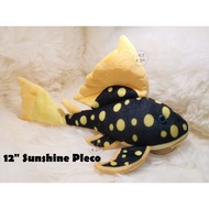 Sunshine Pleco - Original Green Pleco Plush (US Brand) Aquarium Collectibles (12 inch, 30cm)