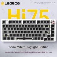 AULA LEOBOG Hi75 Aluminum BareBone Keyboard Kit 75% RGB Light Hot Swappable Custom Keyboard with Kno