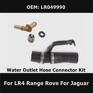 LR049990 Thermostat Water Outlet Hose Connector Kit C2Z28258 For LR4 Range Rove For Jaguar XKR XF XJ