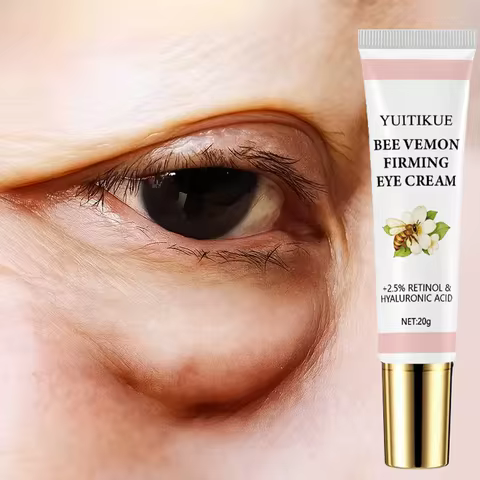 Bee Venom Firming Eye Cream 20g - with 2.5% Retinol & Hyaluronic Acid, Moisturizing & Lifting, Massa