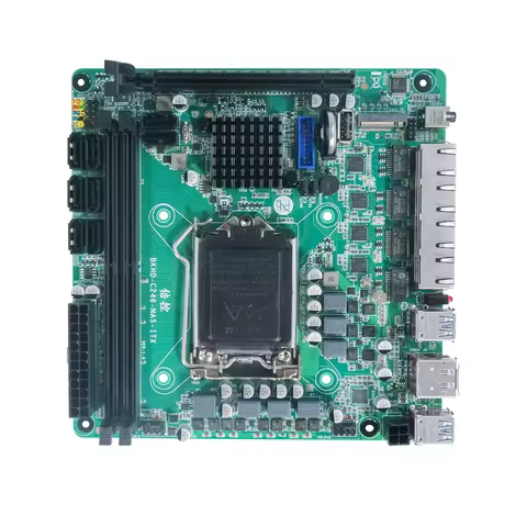 C246 8 SATA 8-Bays NAS Motherboard 4*I226 2.5G 2*M.2 NVME 2*DDR4 PCIE 16X ITX 17x17cm NAS Board LGA1