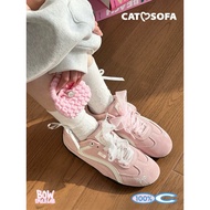 CAT SHOES& SOFA EMOJI-Lab Pink new version 2025 auth Pink bow shoes