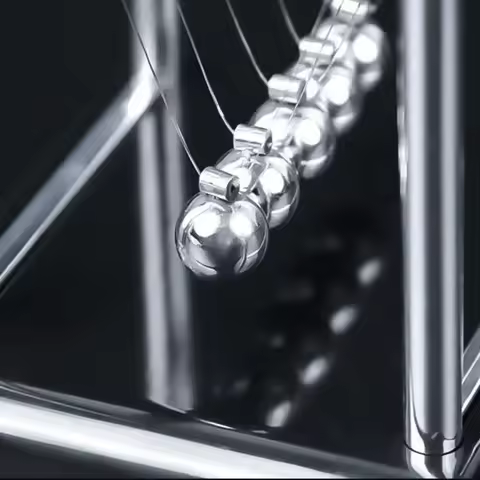 1PC Popular Cradle Balance Steel Balls General Teaching Supplies Physics Science Pendulum Desktop To